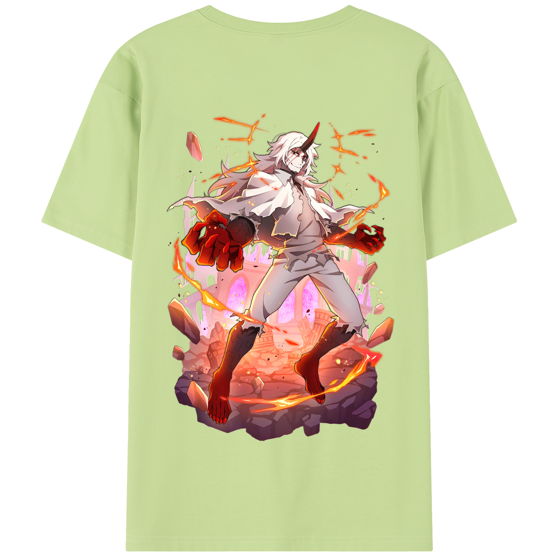 （画像用） 文豪ストレイドッグス Bungo Stray Dogs 綿100％半袖Tシャツ（背面プリント）